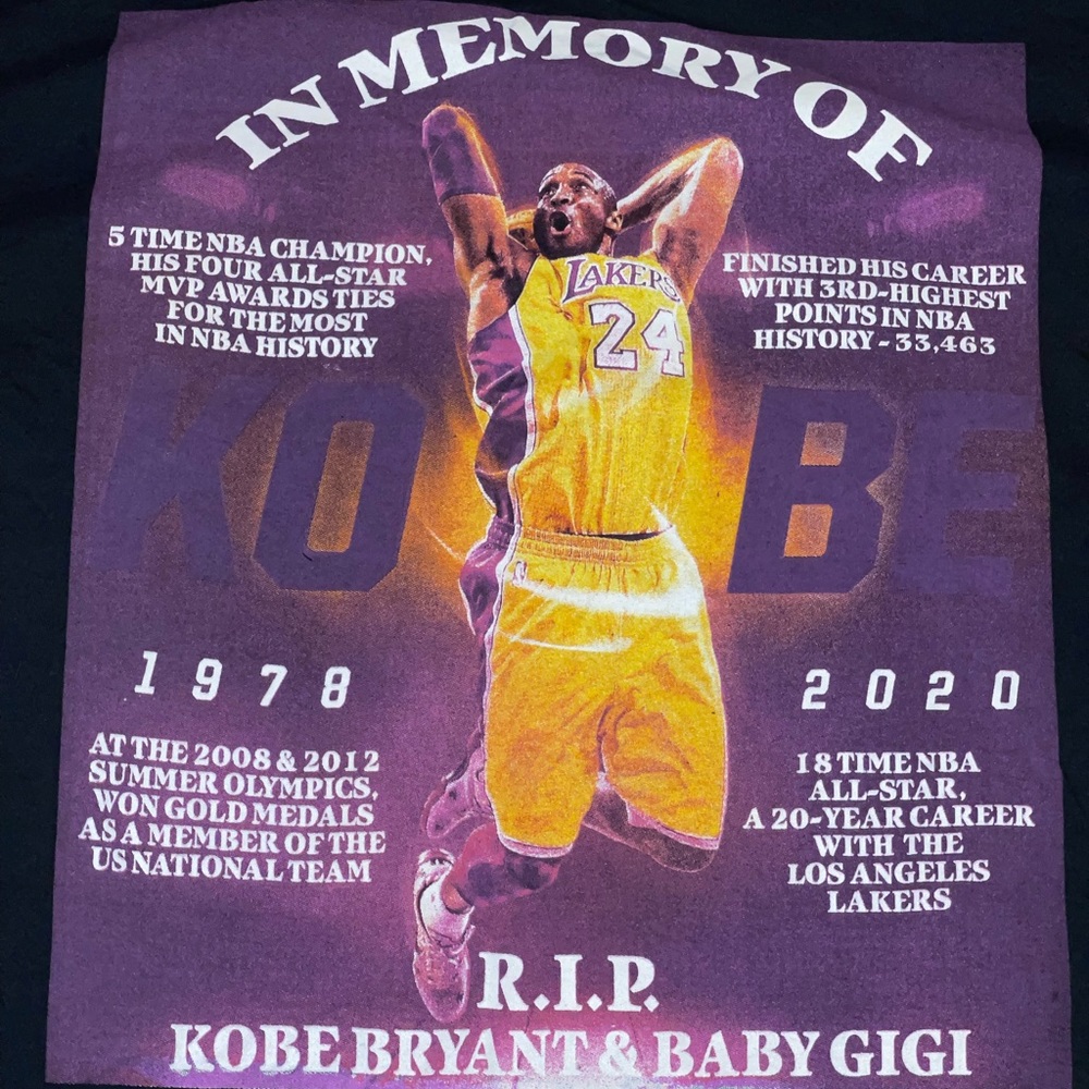 Kobe & Gianna M. Bryant ‘In Memory Of’ Double Sid… - image 3